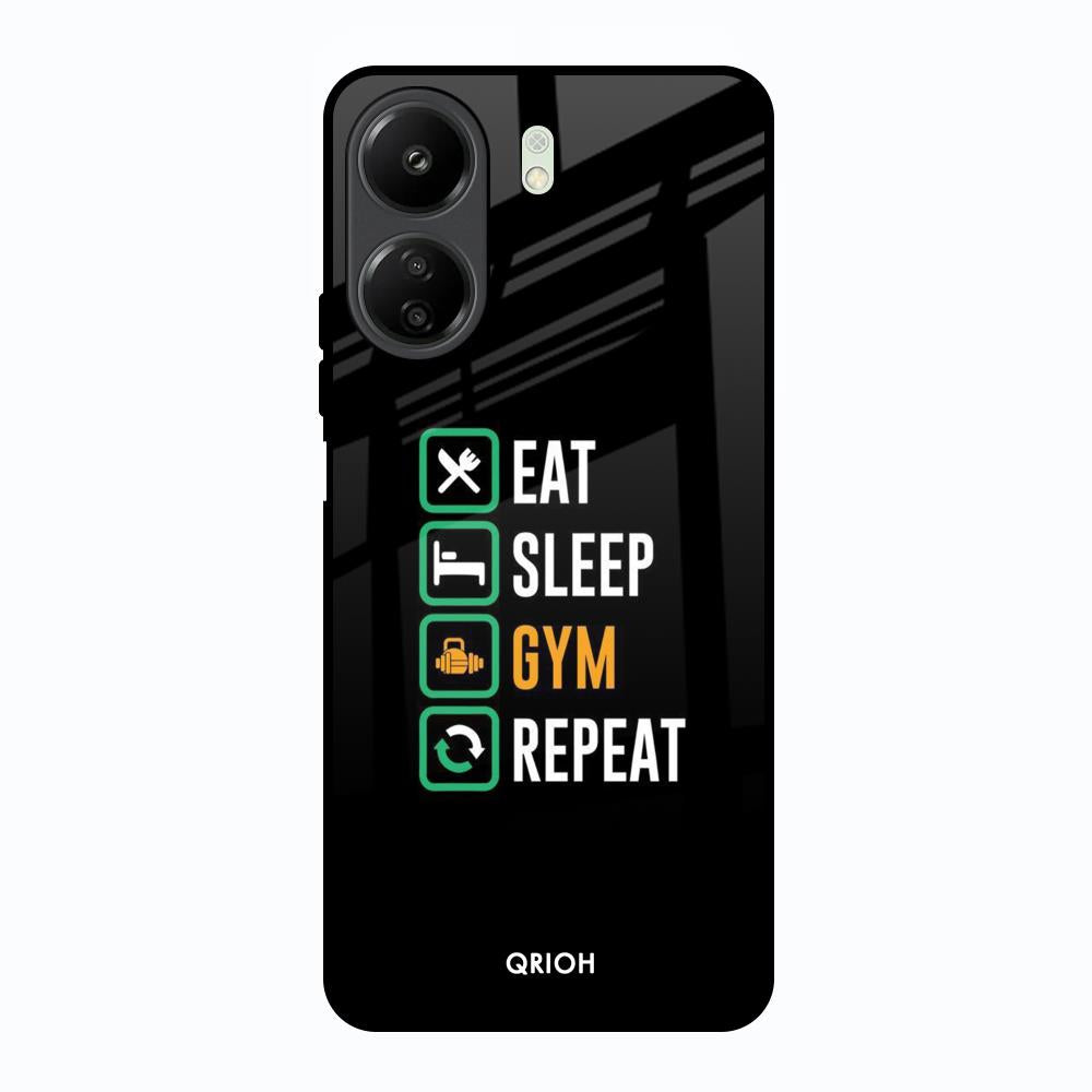 Daily Routine Redmi 13C Glass Back Cover Online