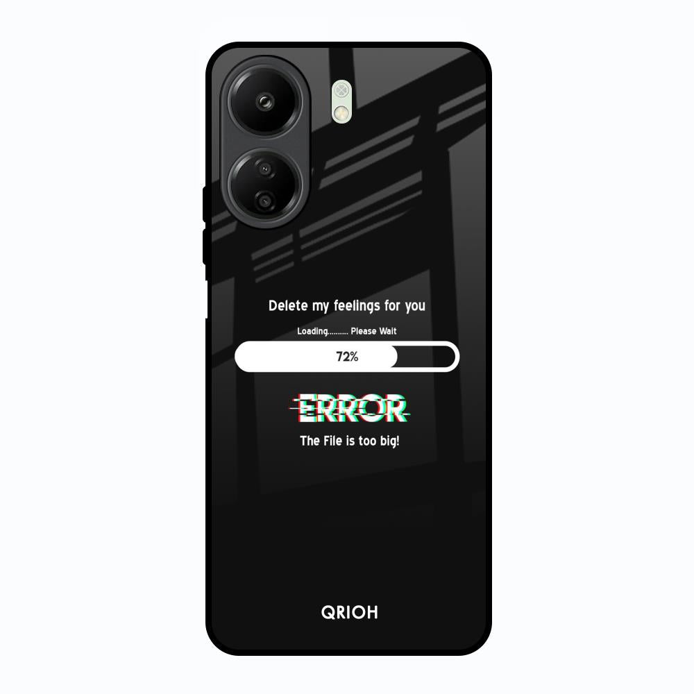 Error Redmi 13C Glass Back Cover Online