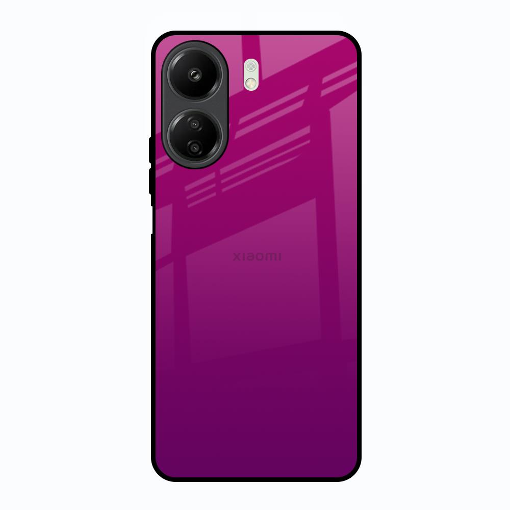 Magenta Gradient Redmi 13C Glass Back Cover Online