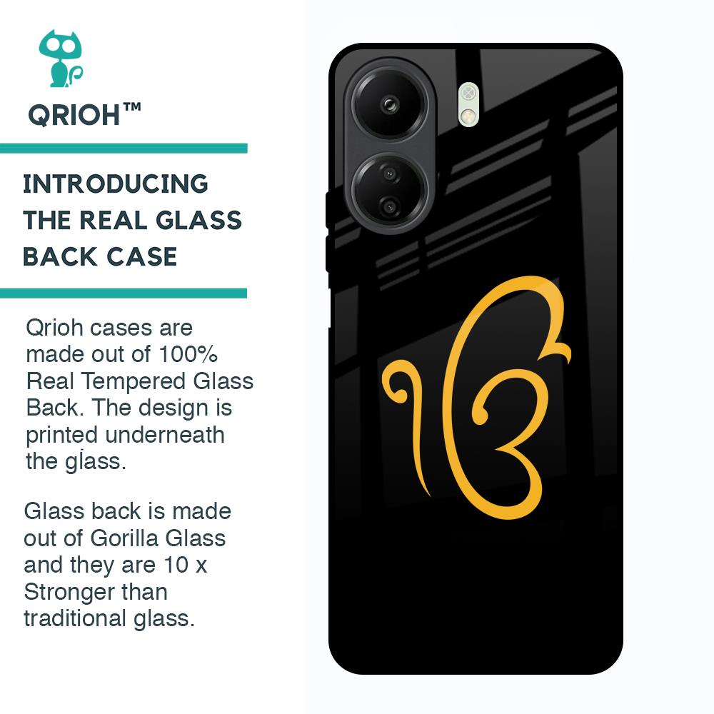 Luxury Fashion Initial Glass Case for Redmi 13C