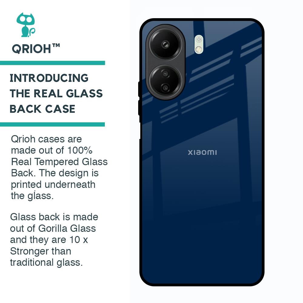 Royal Navy Glass Case for Redmi 13C