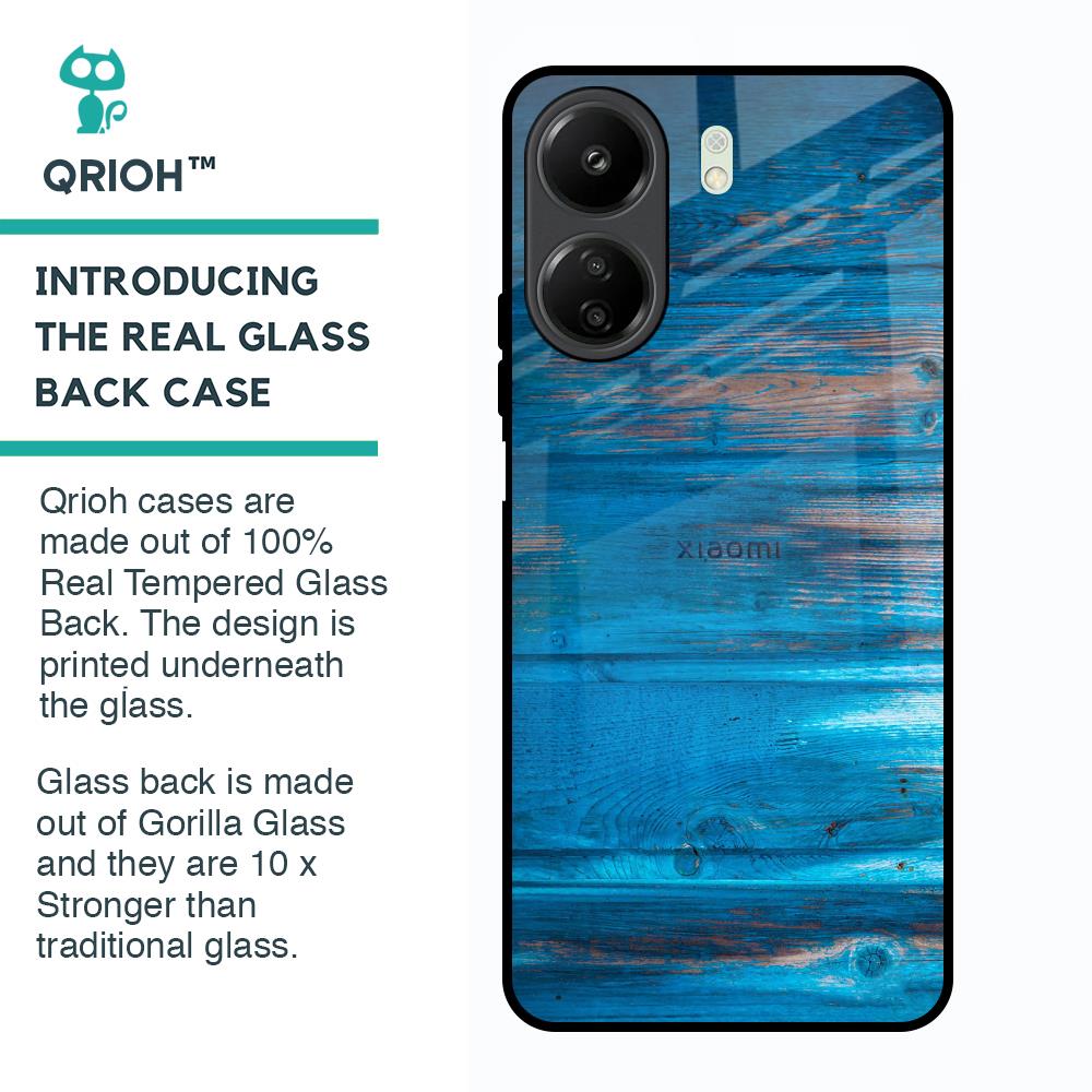 Patina Finish Glass case for Redmi 13C