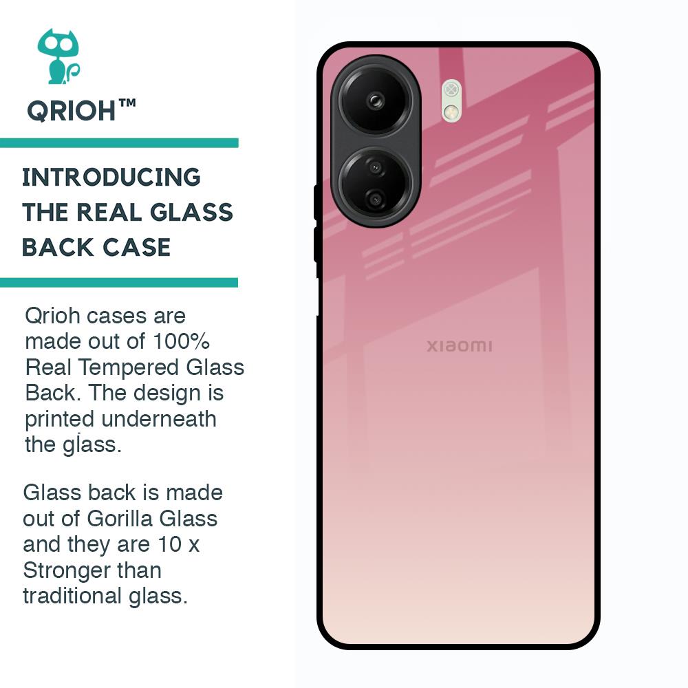 Blooming Pink Glass Case for Redmi 13C