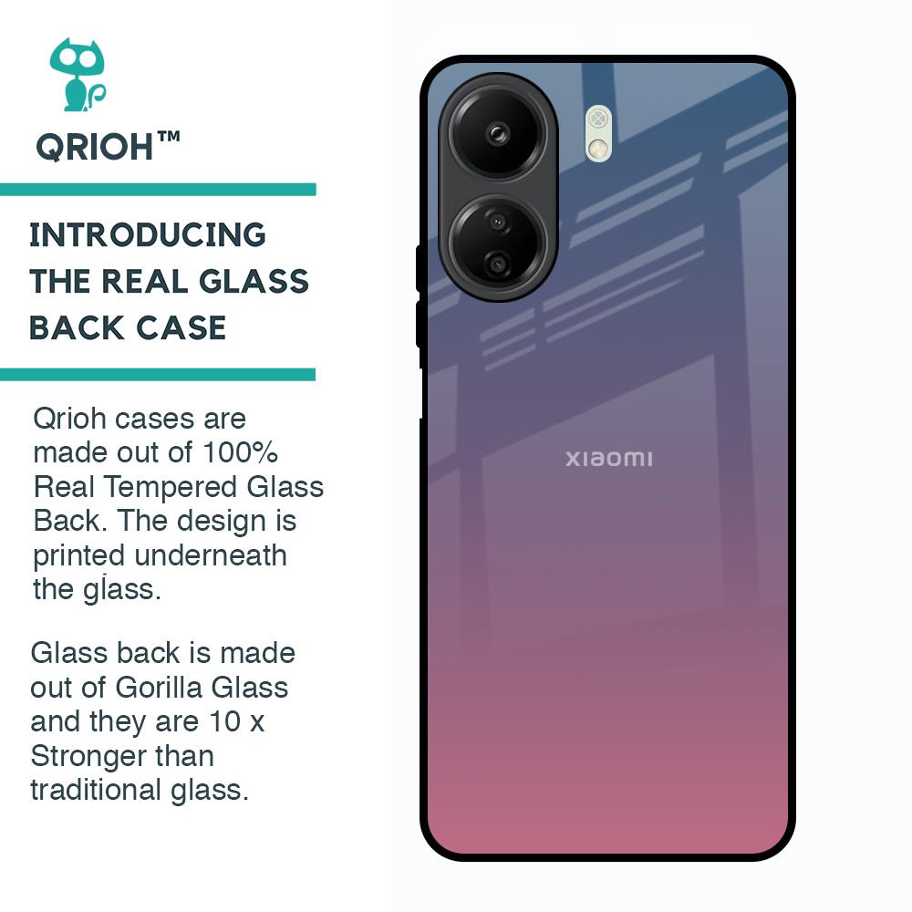 Pastel Gradient Glass Case for Redmi 13C