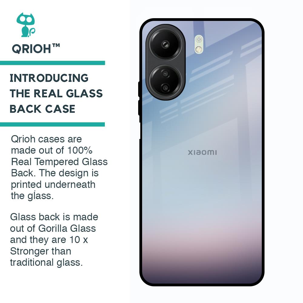 Light Sky Texture Glass Case for Redmi 13C