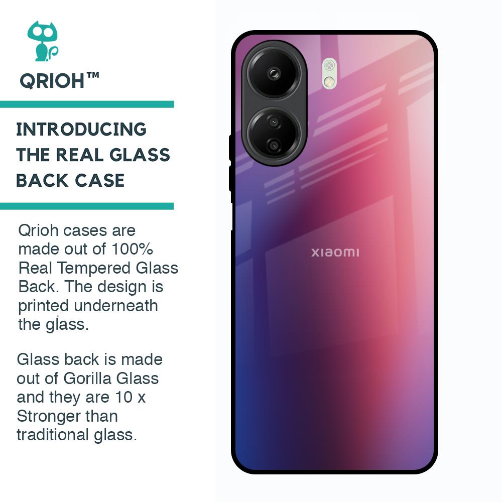 Multi Shaded Gradient Glass Case for Redmi 13C