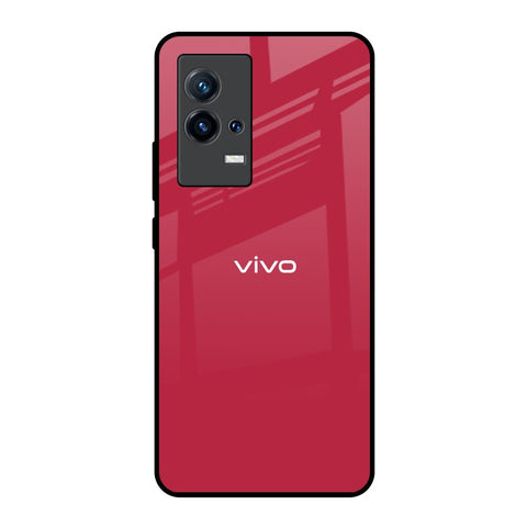 Solo Maroon IQOO 8 5G Glass Back Cover Online