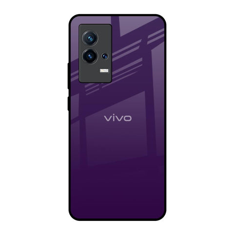 Dark Purple IQOO 8 5G Glass Back Cover Online