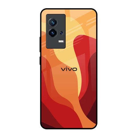 Magma Color Pattern IQOO 8 5G Glass Back Cover Online