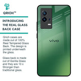 Green Grunge Texture Glass Case for IQOO 8 5G