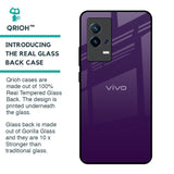 Dark Purple Glass Case for IQOO 8 5G