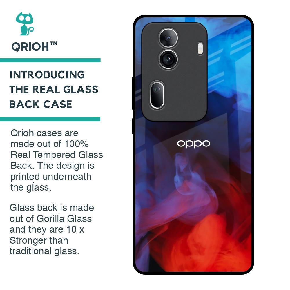Dim Smoke Glass Case for Oppo Reno11 Pro 5G