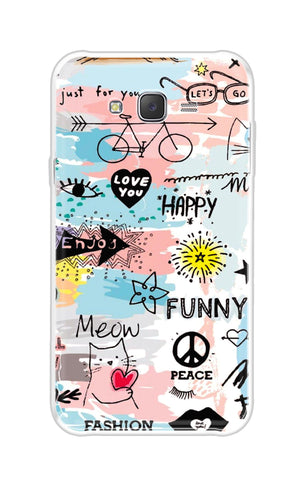 Happy Doodle Samsung J7 Back Cover