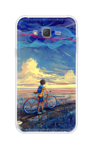 Riding Bicycle to Dreamland Samsung J7 Back Cover