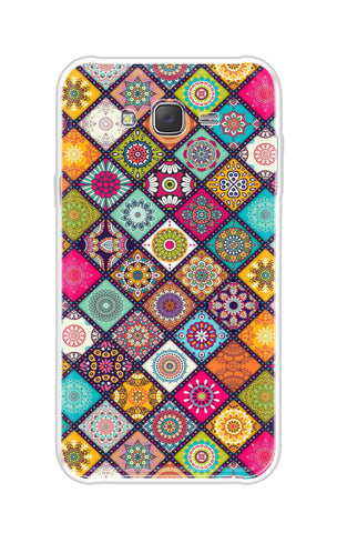 Multicolor Mandala Samsung J7 Back Cover