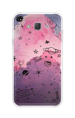 Space Doodles Art Samsung J7 Back Cover