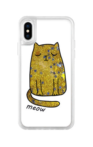 Sleepy Cute Gold Snow Globe iPhone Glitter Cases & Covers Online