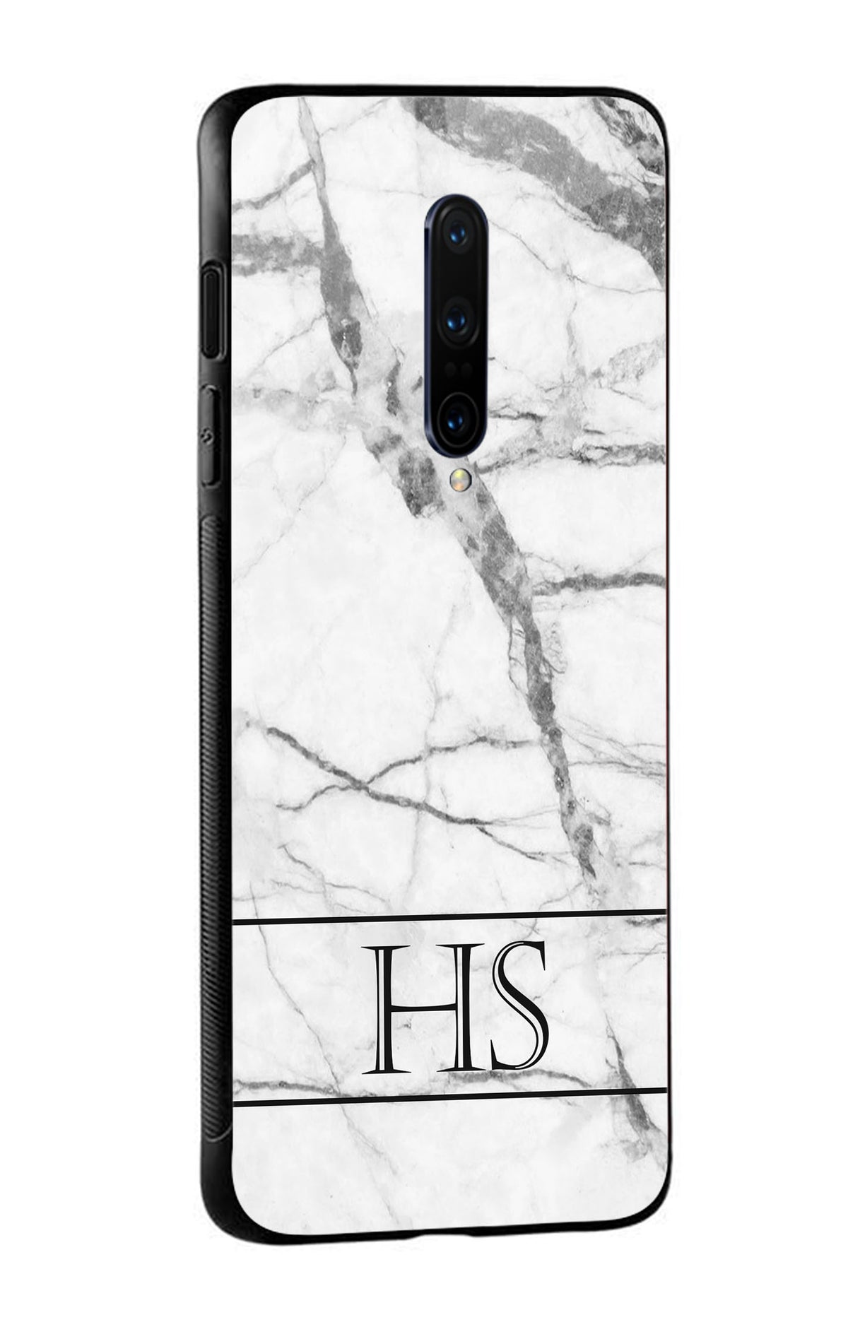 Perfect White Marble Custom Glass Case
