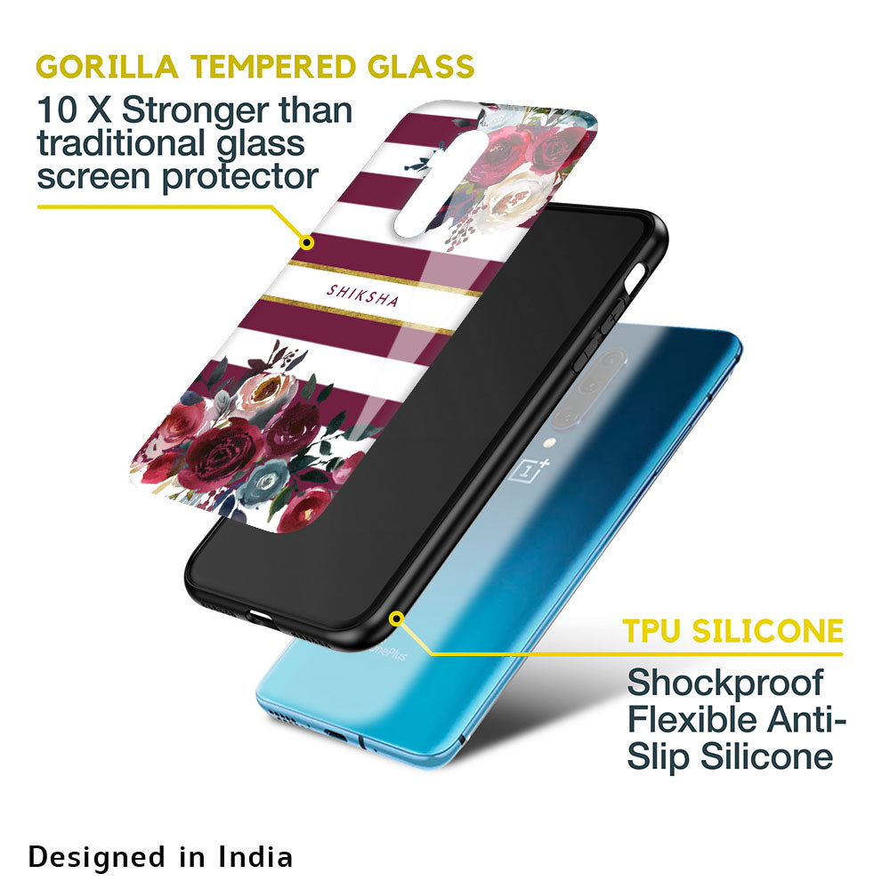 Maroon Blush Custom Glass Case