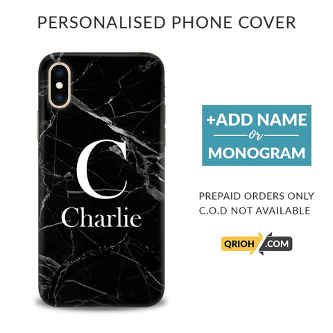 Black Marble Custom Phone Cover