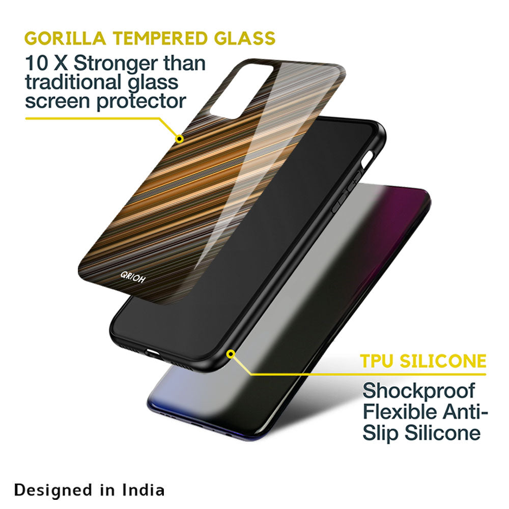 Diagonal Slash Pattern Glass Case for Oppo A36