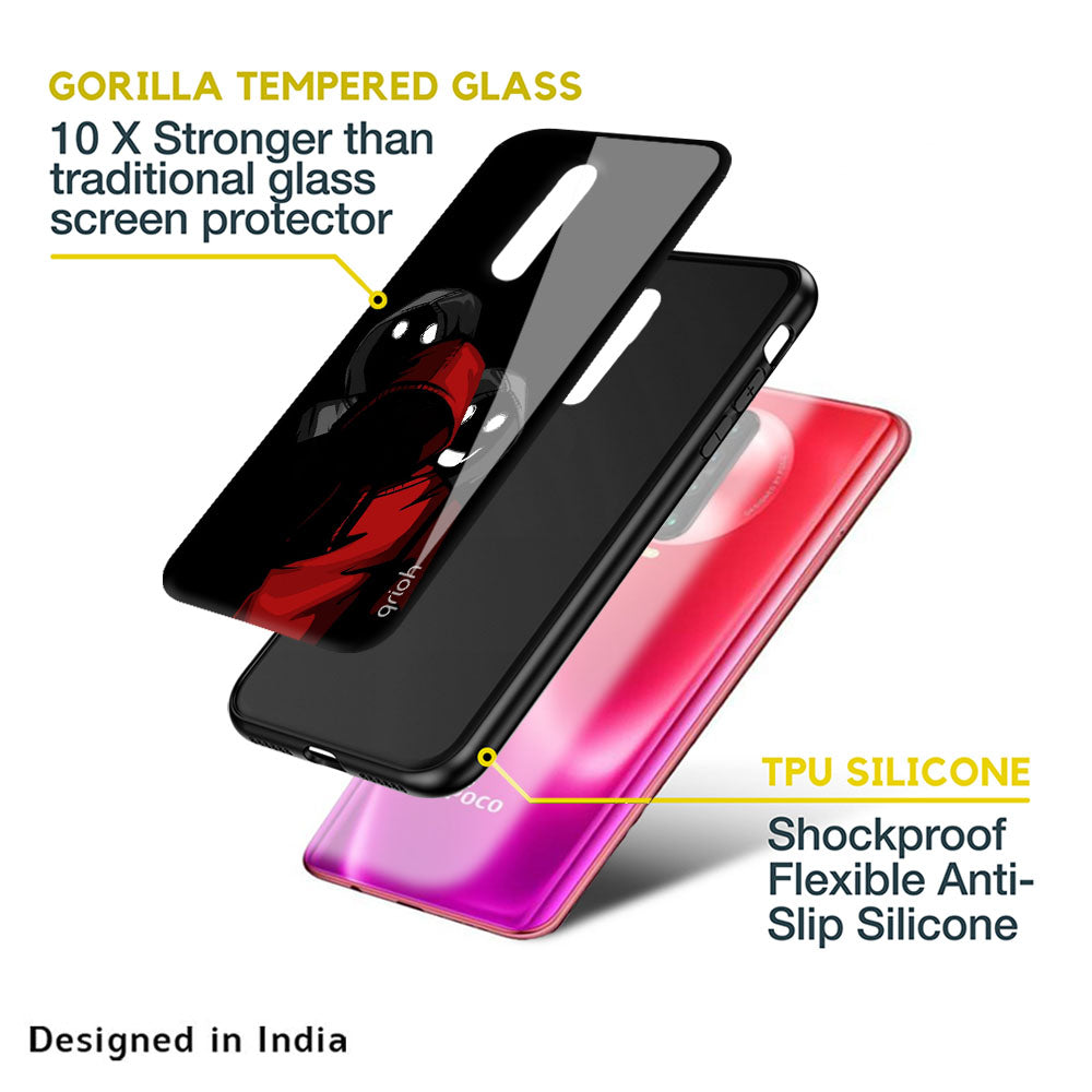 Shadow Character Glass Case for Realme 9 5G