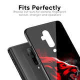 Red Angry Lion Glass Case for OnePlus 10T 5G