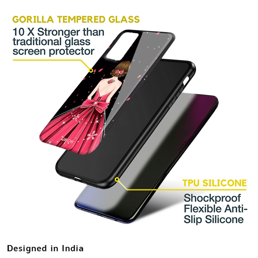 Fashion Princess Glass Case for Oppo Reno8 5G