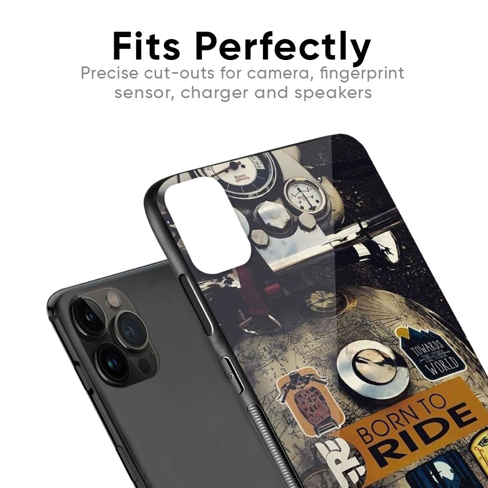 Ride Mode On Glass Case for Apple iPhone XS Max