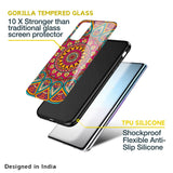 Elegant Mandala Glass Case for Samsung Galaxy A03s