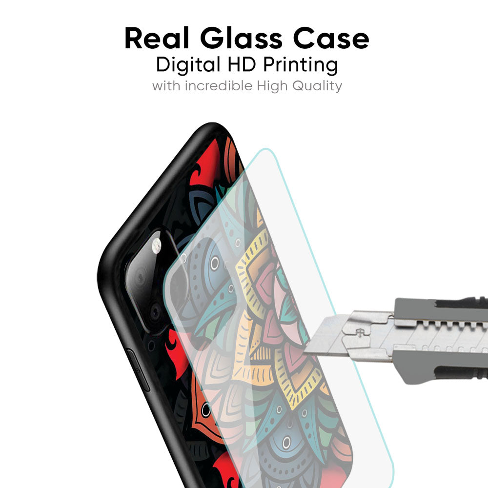 Retro Gorgeous Flower Glass Case for Apple iPhone XS Max