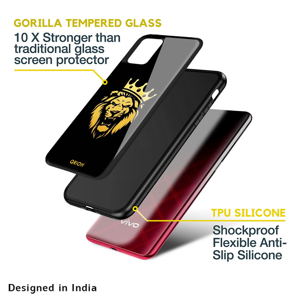 Lion The King Glass Case for Vivo V15 Pro