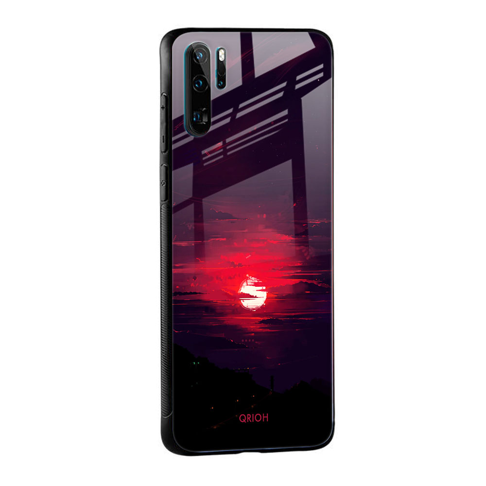 Morning Red Sky Glass Case For Huawei P30 Pro