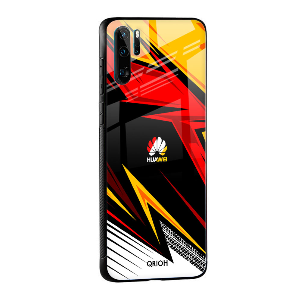 Race Jersey Pattern Glass Case For Huawei P30 Pro