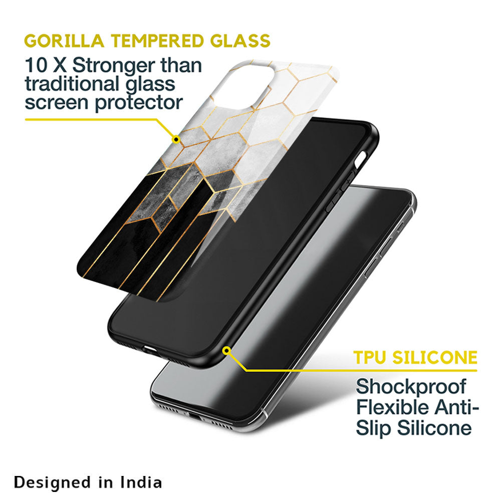 Tricolor Pattern Glass Case for Nothing Phone (1)