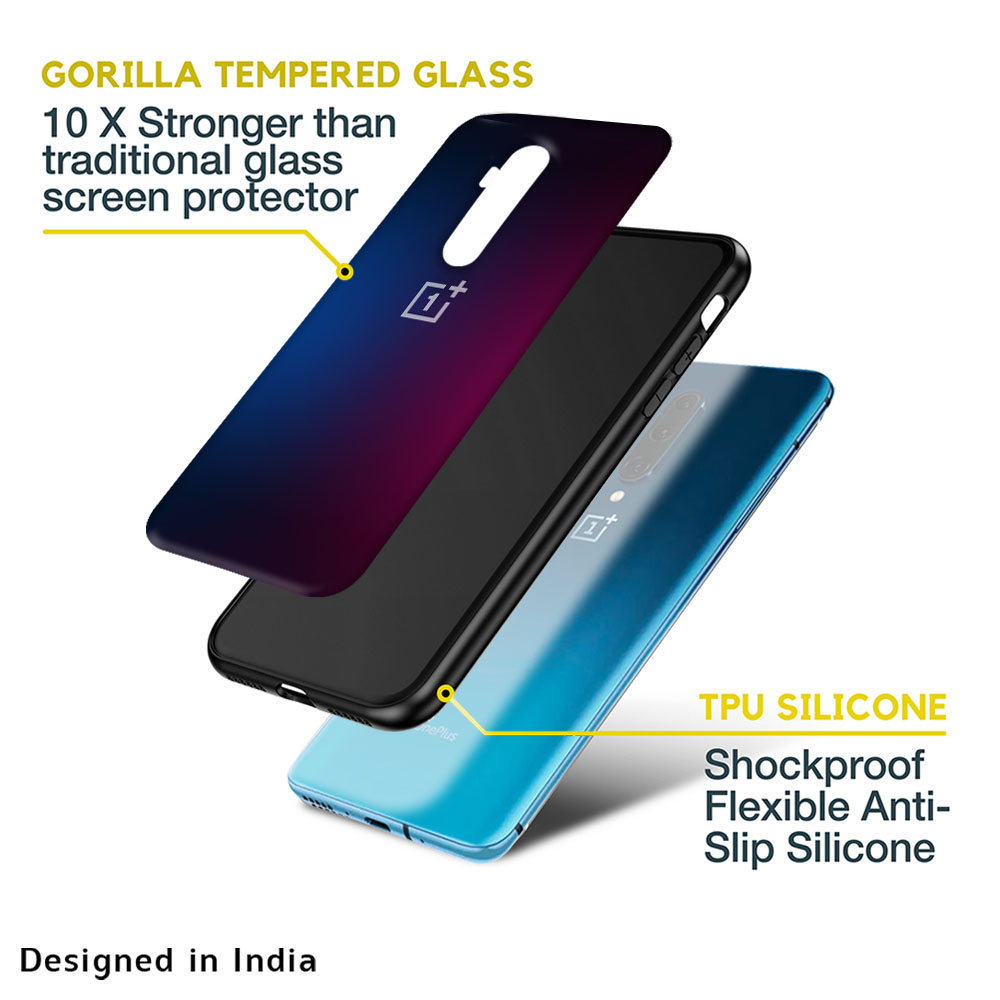 Mix Gradient Shade Glass Case For OnePlus 10T 5G