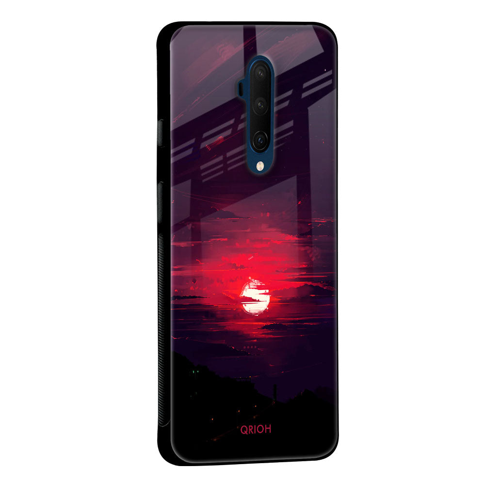 Morning Red Sky Glass Case For OnePlus 7