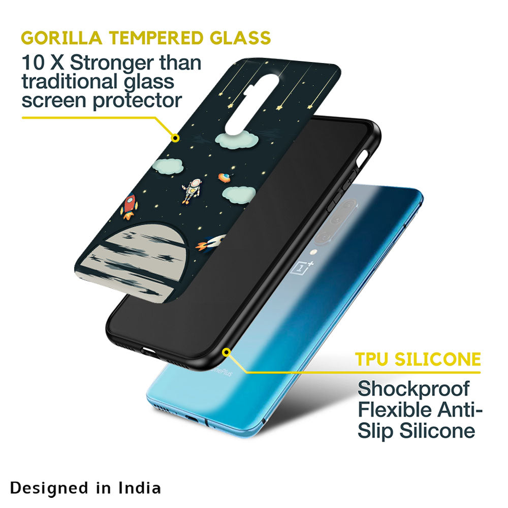 Astronaut Dream Glass Case For OnePlus 10T 5G