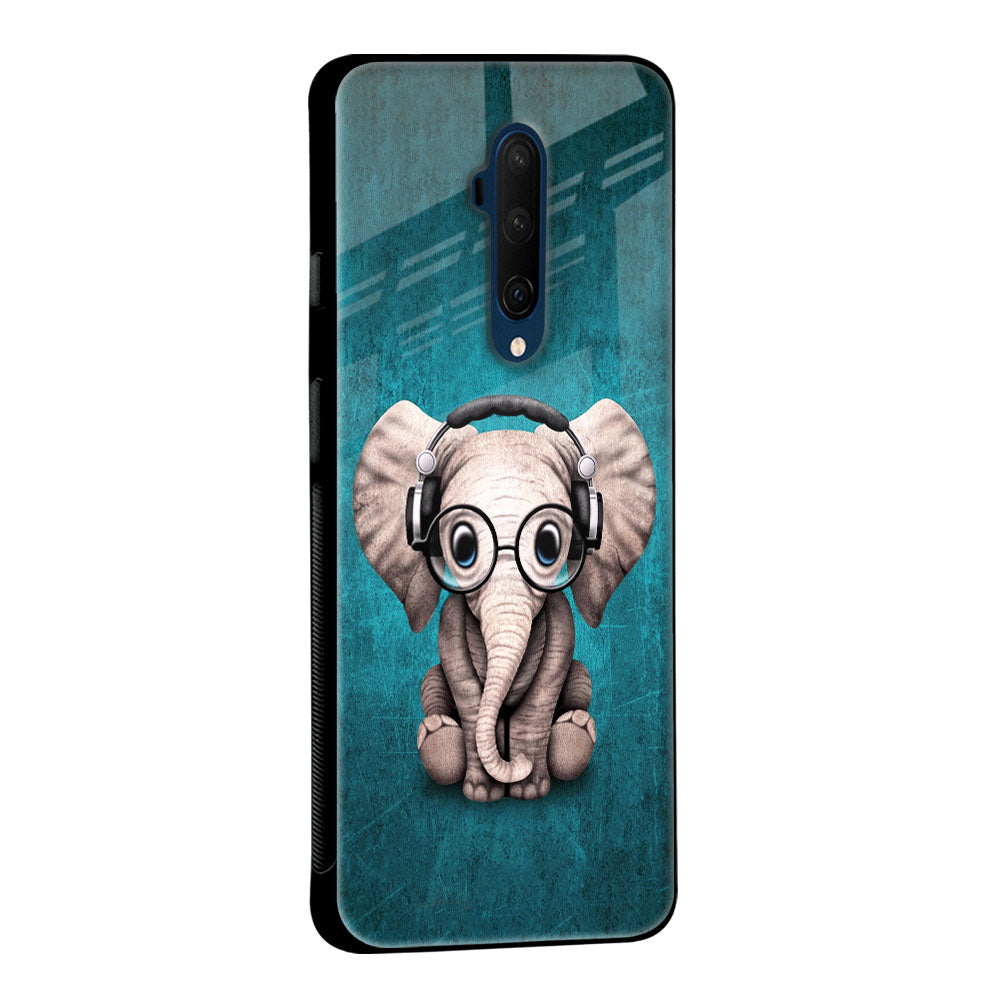 Adorable Baby Elephant Glass Case For OnePlus 10T 5G