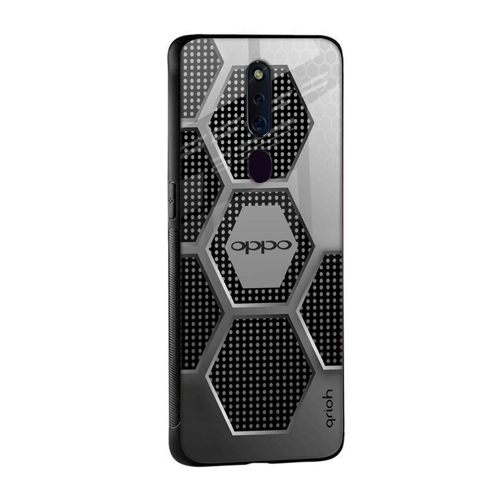 Hexagon Style Glass Case For OPPO A77s