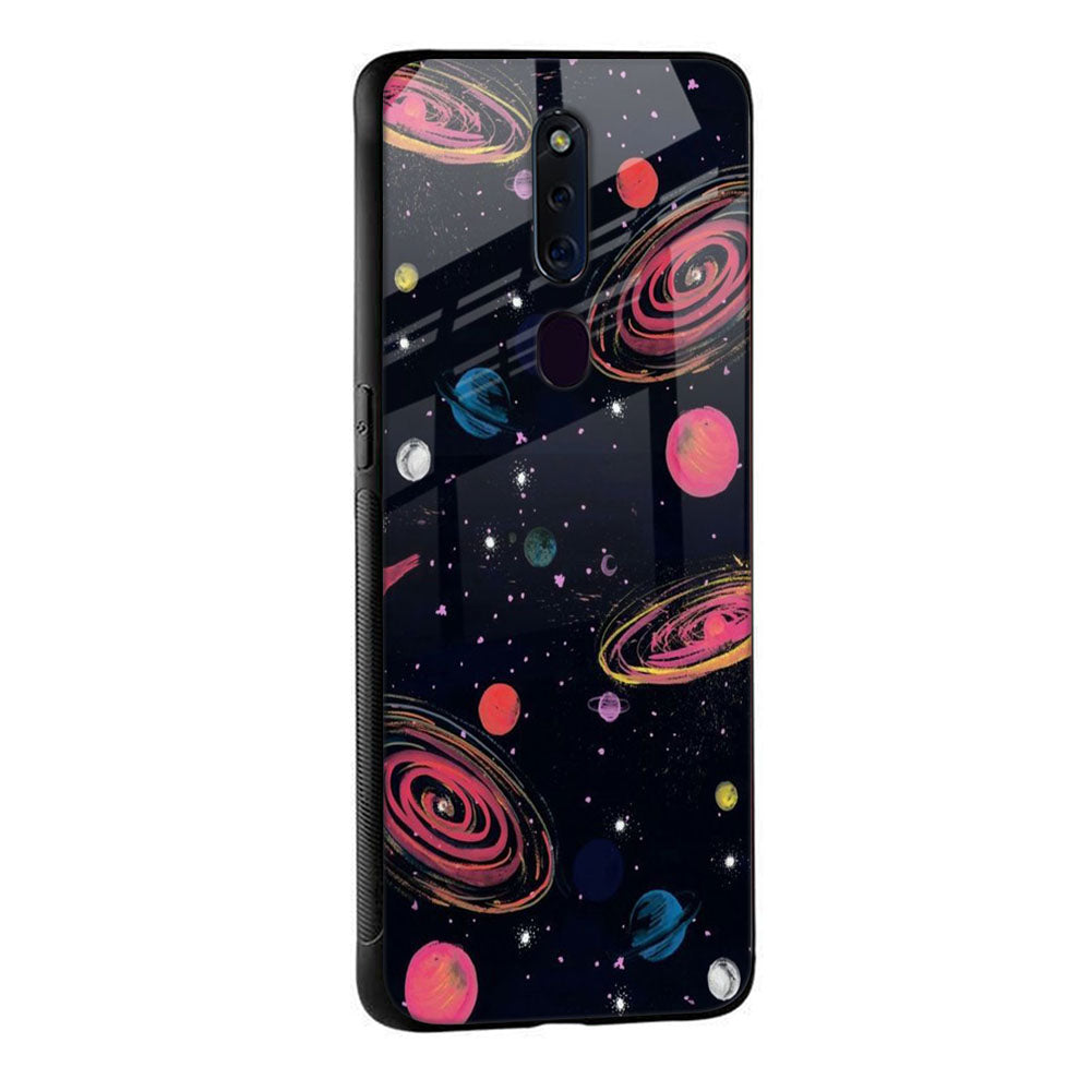 Galaxy In Dream Glass Case For Oppo F11 Pro