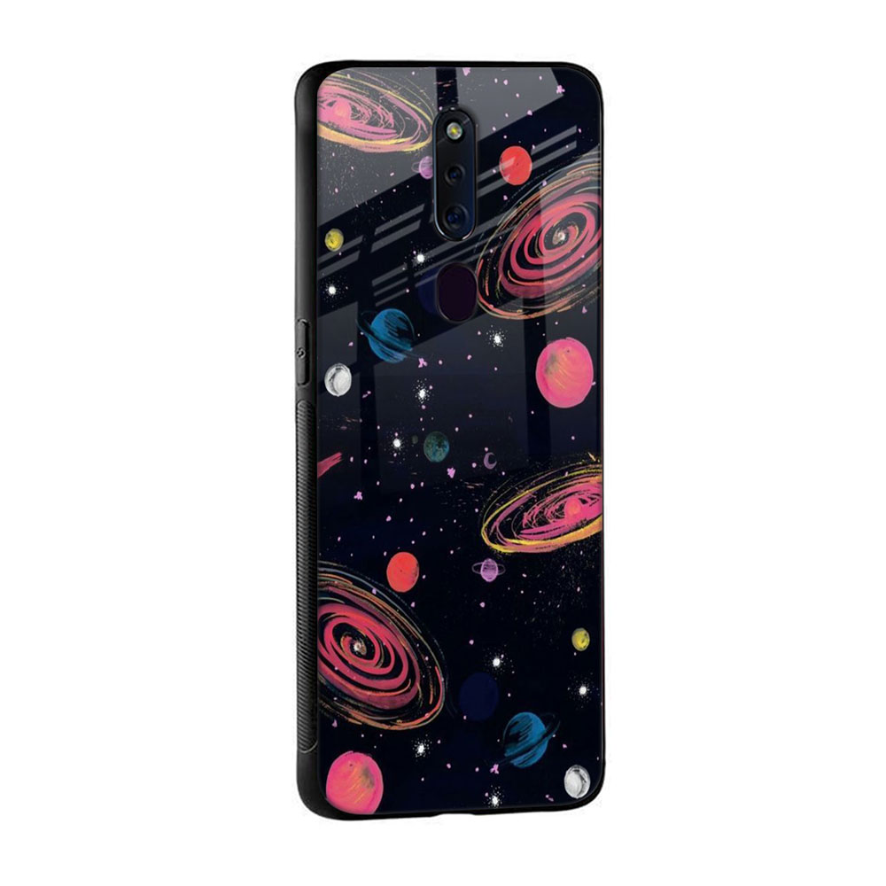Galaxy In Dream Glass Case For Oppo A36