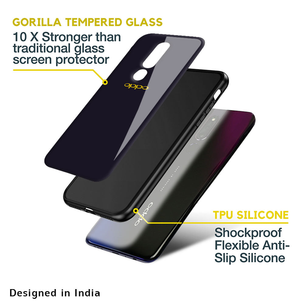 Deadlock Black Glass Case For Oppo Reno4 Pro