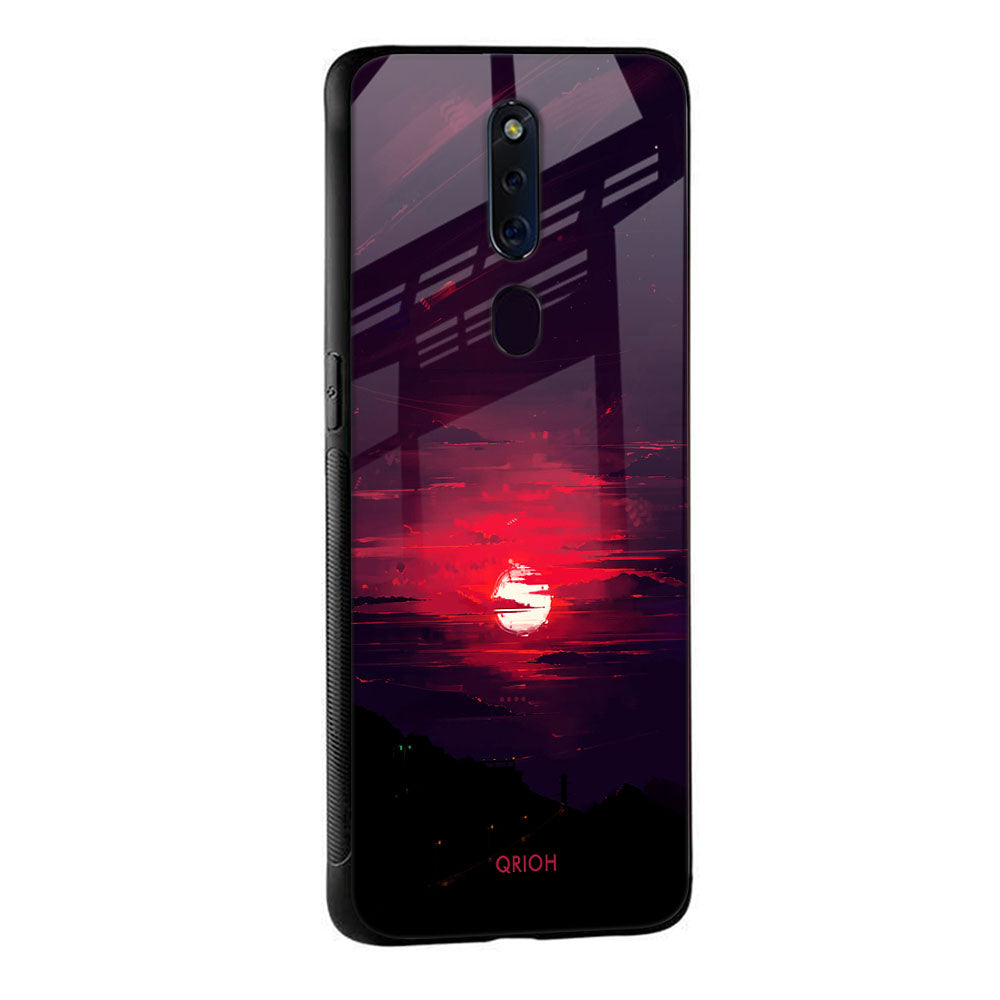 Morning Red Sky Glass Case For Oppo Reno4 Pro