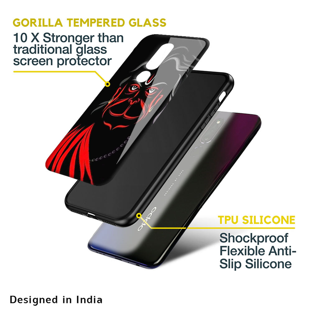 Lord Hanuman Glass Case For Oppo F11 Pro