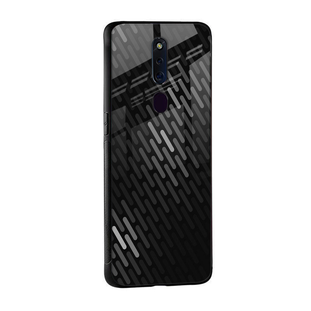 Dark Abstract Pattern Glass Case For OPPO A17