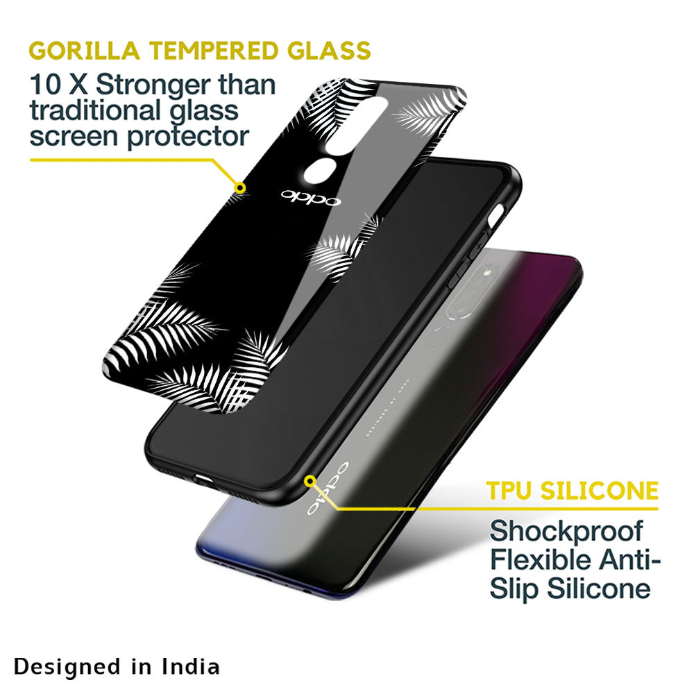 Zealand Fern Design Glass Case For OPPO A77s