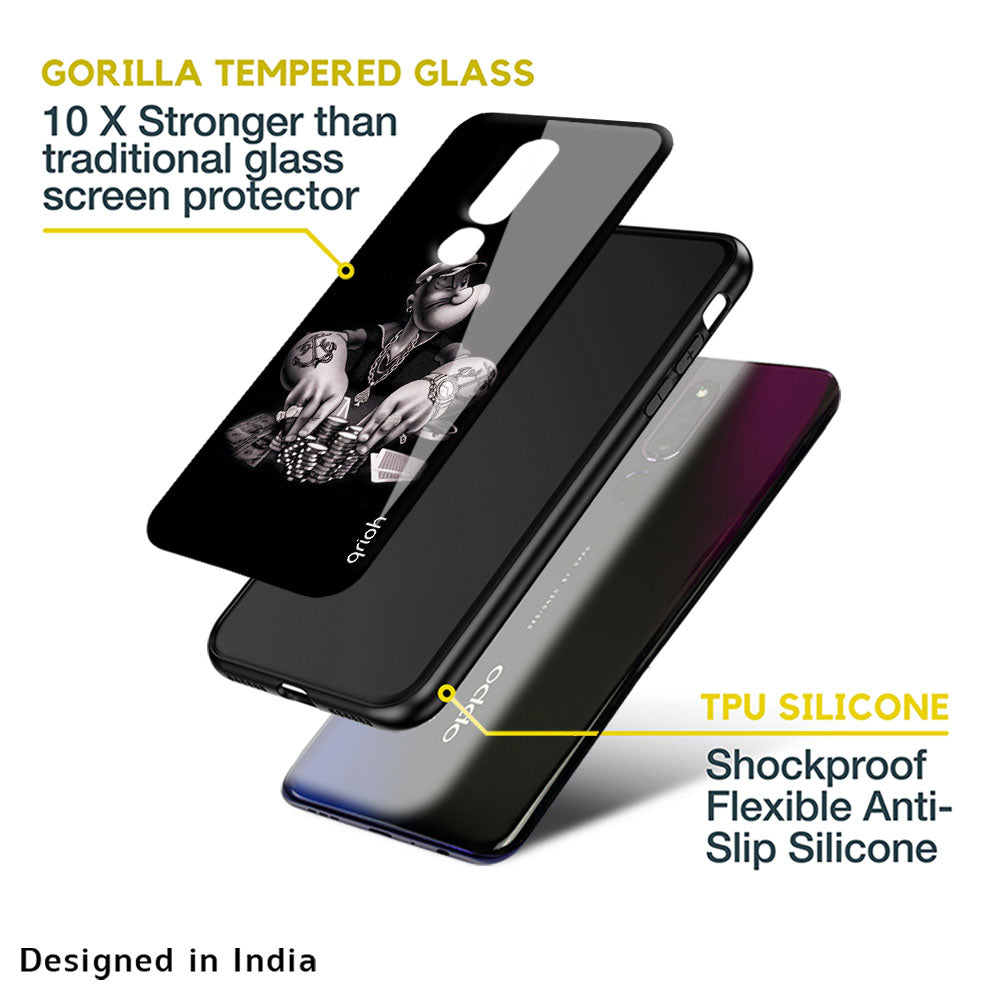Gambling Problem Glass Case For Oppo A36