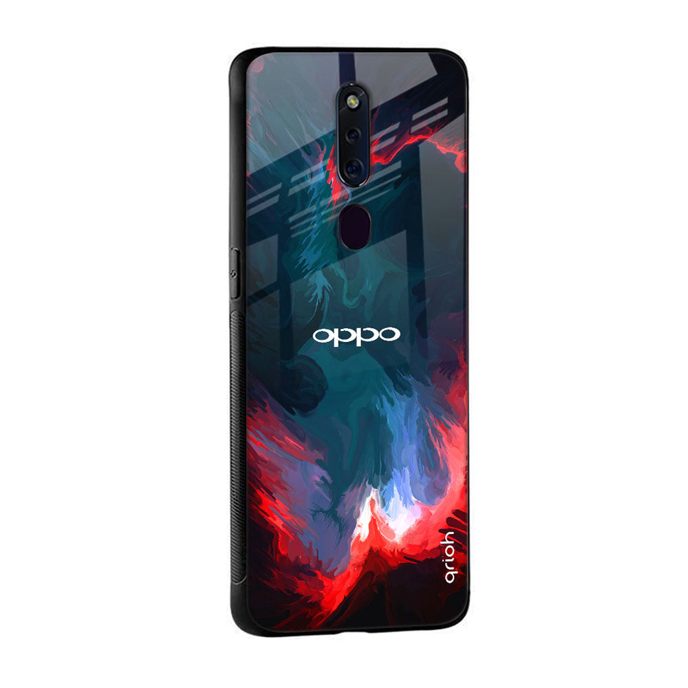Brush Art Glass Case For OPPO A77s