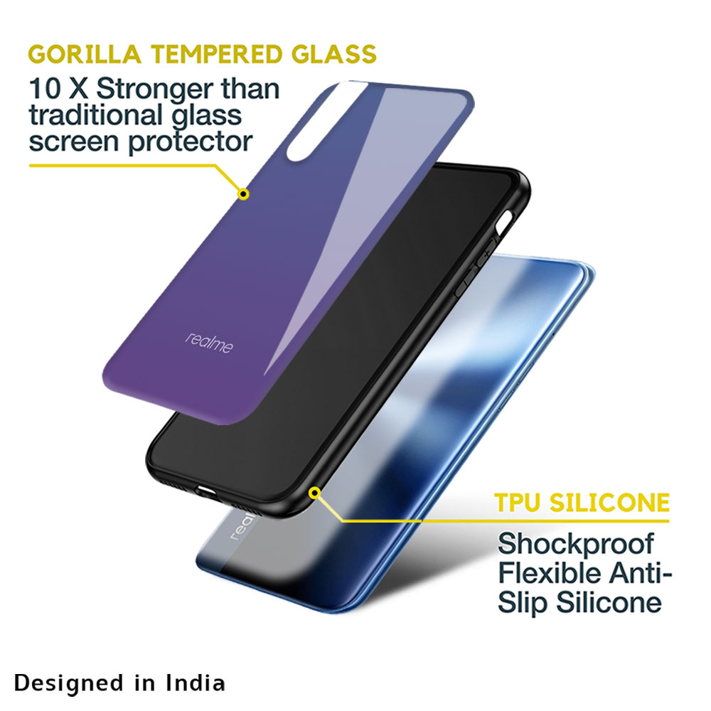 Indigo Pastel Glass Case For Realme 10 Pro Plus 5G